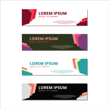 Banner tamplate elegan and simpleのイラスト素材