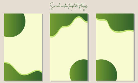 Social media story post templates, to enhance the appearance of your social media storyのイラスト素材