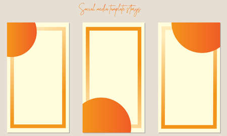 Social media story post templates, to enhance the appearance of your social media storyのイラスト素材