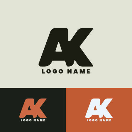 AK initials logo tamplate, for various needsのイラスト素材