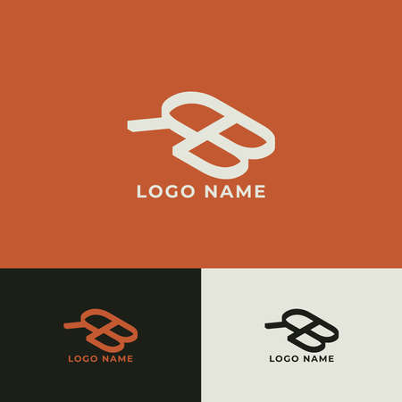RB letter logo vector designのイラスト素材