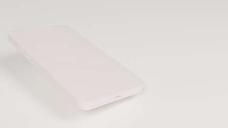 Illustration of a smartphone on a white background. 3d renderの写真素材