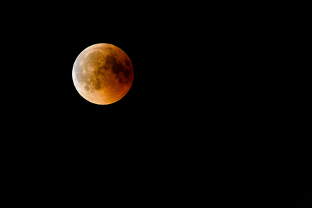 Bloody moon full eclipse 2018の写真素材