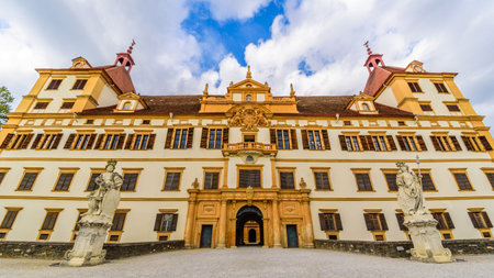 Graz, Austria 02.10.2019: View at Eggenberg palace in Autumn tourist spot, famous travel destination in Styria.のeditorial素材