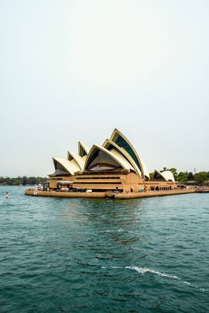 December 29, 2019 - Sydney, Australia: A spectacular view of the world famous Opera House at Sydney Harbour, Australiaの写真素材