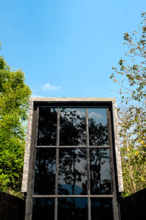 Saraburi, Thailand - January 20,2020: An exterior of the famous tourist attraction called "The Yellow Submarine Coffee Tank", a local loft cafe near Khao Yai national parkのeditorial素材