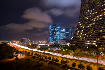 Behide the Marina Bay Sands Singaporeのeditorial素材