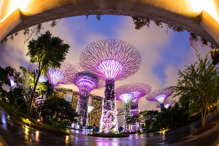 Round Garden by the Bay Singaporeのeditorial素材
