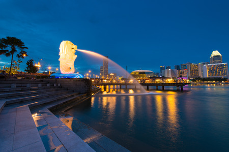 Merlion at Singaporeのeditorial素材