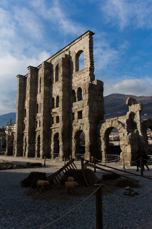 Roman amphitheaterの写真素材