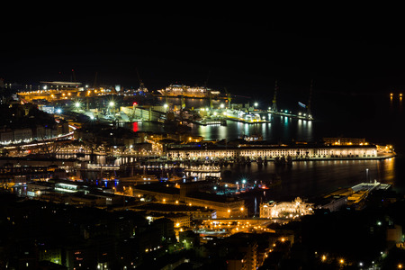 part of Genoa\'s harborの写真素材