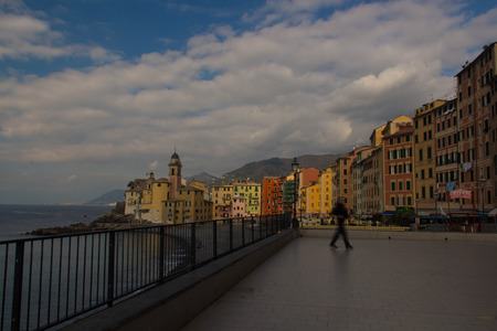 city, sea and churchのeditorial素材