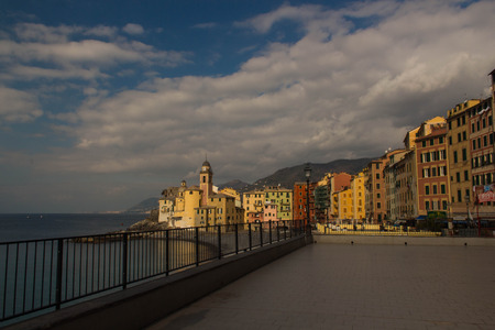 city, sea and churchのeditorial素材