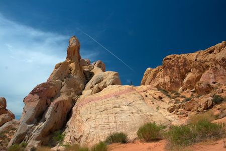 White Domes in the の写真素材