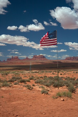 Road to Monument Valley in the sunの写真素材