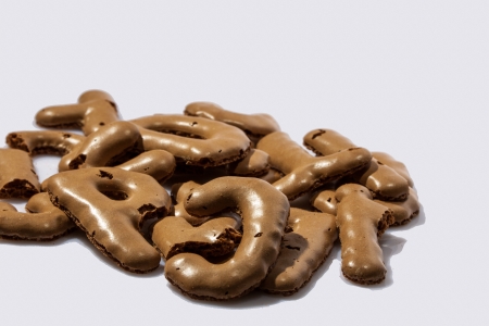 German Letter biscuits called "Russisch Brot"の写真素材