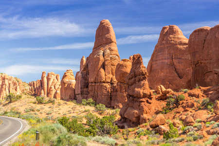 Arches National Park, Moab, Utah, USAの写真素材