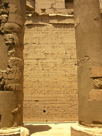 Aswan, Egypt: Temple of Kalabsha in Lake Nasser. Built by Emperor Augustus, it was the largest free-standing temple of Egyptian Nubia.の写真素材