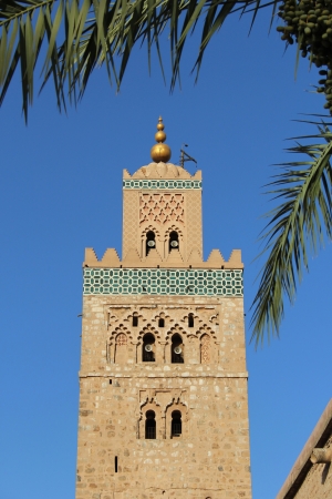 Koutoubia Mosque, most famous symbol of Marrakesh city, Morocco.の写真素材