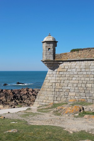 Porto, Portugal: Forte de Sao Francisco Xavier or Castelo do Queijo, built in 1661のeditorial素材