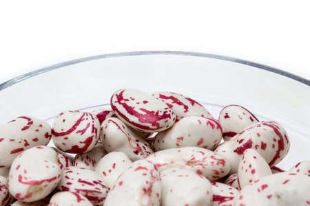 pinto beans in glass bowl