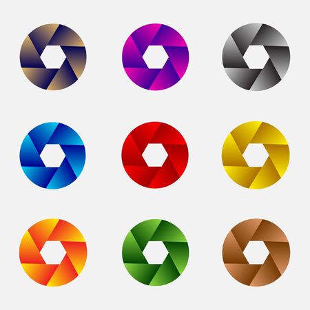 Set of vector circle abstract collectionのイラスト素材