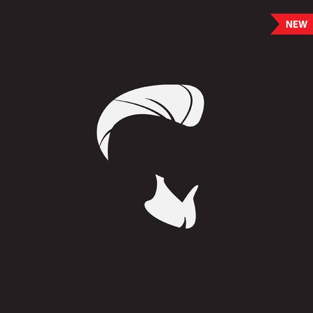Man head style vector designのイラスト素材