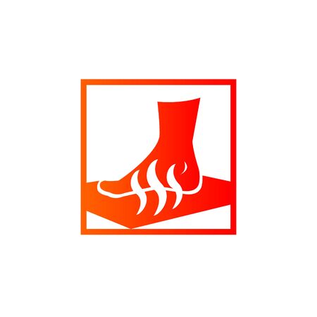 Massage carpet vector logoのイラスト素材