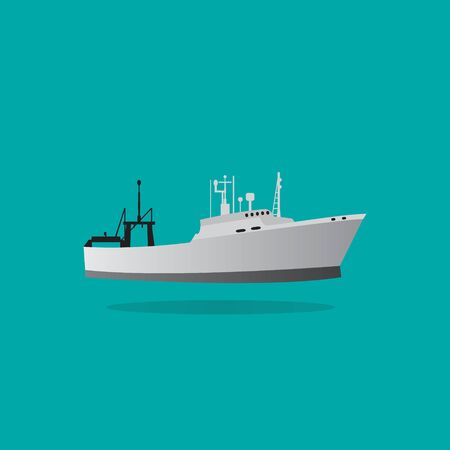 Vector full design shipのイラスト素材