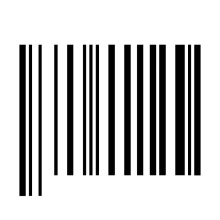 Simple fake bar code lineのイラスト素材
