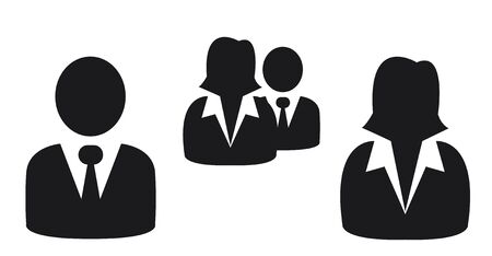 Business people iconsのイラスト素材