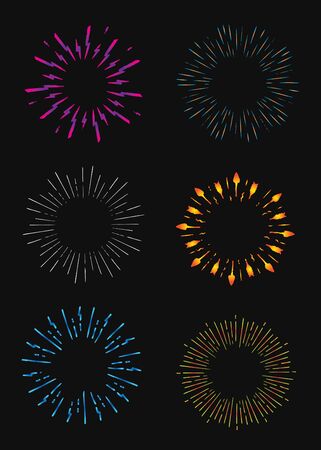 celebration effect. vector illustration.のイラスト素材