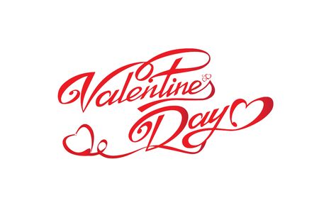 Valentine day text designのイラスト素材