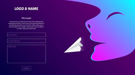 Isometric concept gradient color face moment.Template page for websites. Vector illustrationのイラスト素材