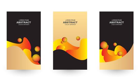 Liquid banner template with space for text. Vector illustrationのイラスト素材
