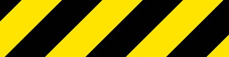 Black and yellow warning sign. Vector illustrationのイラスト素材