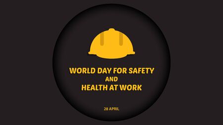 World Day for Safety and Health at Work. vector illustration background.のイラスト素材