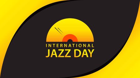 International Jazz Day. Vector illustration background.のイラスト素材