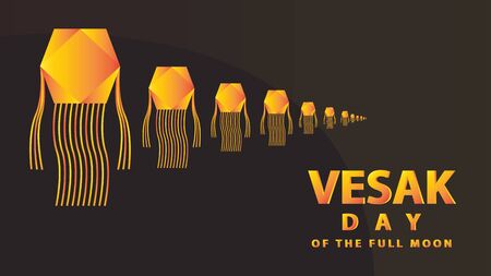 "Vesak", the Day of the Full Moon. vector illustrationのイラスト素材