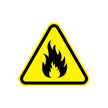 Fire danger sign. Vector illustrationのイラスト素材