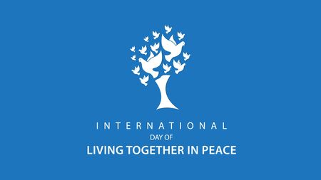 International Day of Living Together in Peace. Vector illustrationのイラスト素材