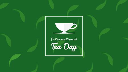 International Tea Day. Vector illustrationのイラスト素材