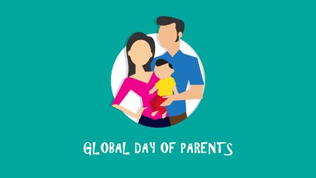 Global Day of Parents. Vector illustrationのイラスト素材