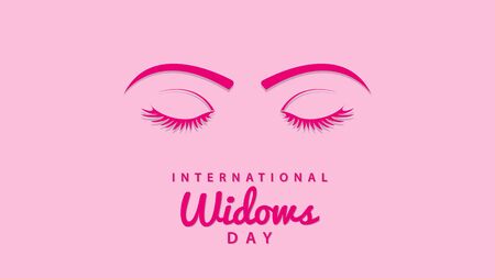 International Widows' Day. Vector illustrationのイラスト素材