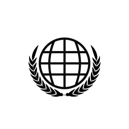 Simple union symbol design. Vector illustrationのイラスト素材
