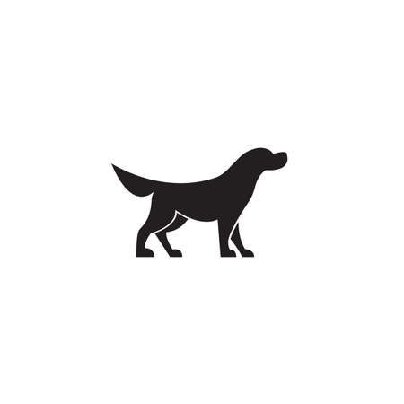Simple dog symbol design. Vector illustrationのイラスト素材
