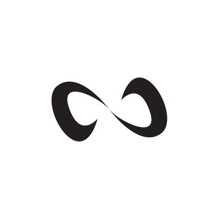 Simple infinity symbol design. Vector illustrationのイラスト素材
