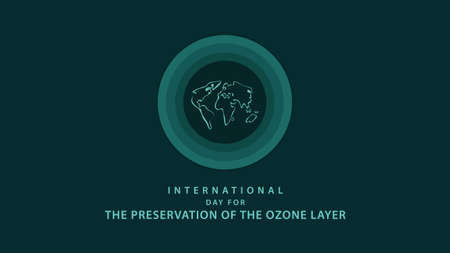 International Day for the Preservation of the Ozone Layer vector Illustrationのイラスト素材