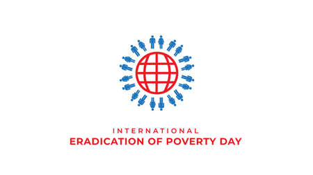International Day for the Eradication of Poverty. Vector illustrationのイラスト素材