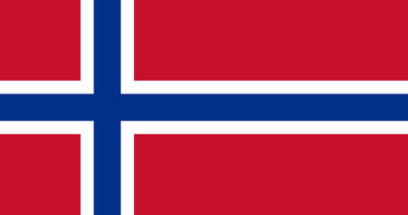 Norway flag with original RGB color vector illustration designの写真素材